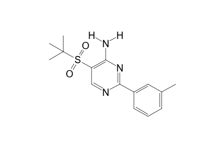 4-amino-5-(tert-butylsulfonyl)-2-m-tolylpyrimidine
