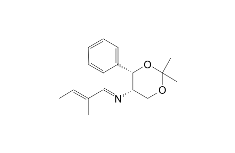 (4S,5S,E)-2,2-dimethyl-N-((E)-2-methylbut-2-enylidene)-4-phenyl-1,3-dioxan-5-amine