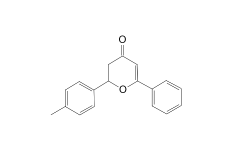 2,3-Dihydro-2-(4-methylphenyl)-6-phenyl-4H-pyran-4-one
