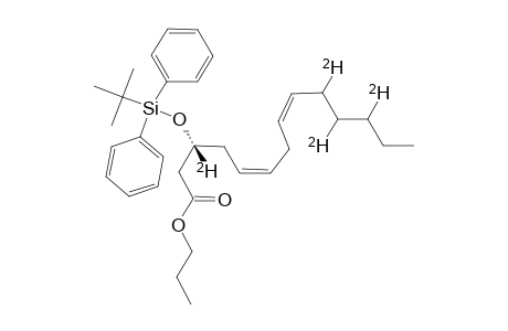 [3,10,11,12-(2)-H]-(3S,5Z,8Z)-3-TERT.-BUTYL-DIPHENYLSILYLOXY-TETRADECA-5,8-DIENOIC-ACID-PROPYLESTER