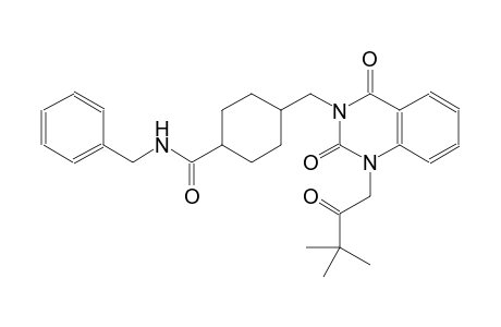 N-benzyl-4-[(1-(3,3-dimethyl-2-oxobutyl)-2,4-dioxo-1,4-dihydro-3(2H)-quinazolinyl)methyl]cyclohexanecarboxamide