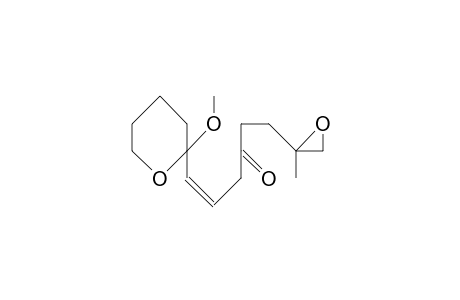 5-Hexen-3-one, 1-(2-methyloxiranyl)-6-(tetrahydro-2-methoxy-2H-pyran-2-yl)-