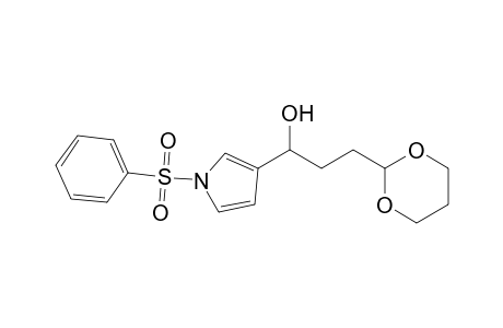 1-(1-besylpyrrol-3-yl)-3-(1,3-dioxan-2-yl)propan-1-ol