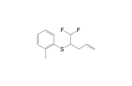 1-[1-(difluoromethyl)but-3-enylsulfanyl]-2-methyl-benzene