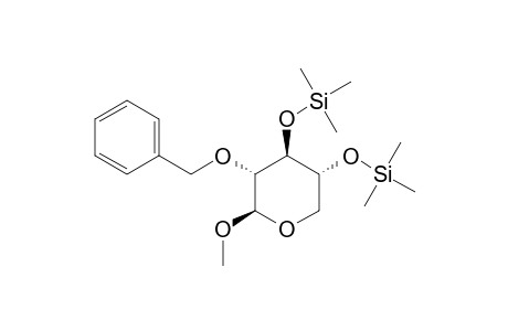 Methyl-2-O-benzyl-3,4-bis-O-trimethylsilyl.beta.-D-xylopyranosid