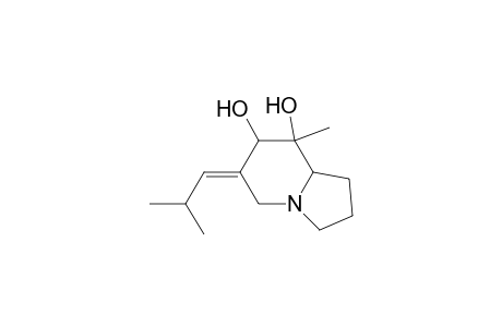 8-Methyl-6-(2-methylpropylidene)octahydroindolizine-7,8-diol