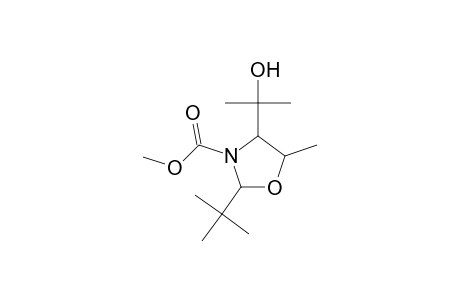 Methyl 2-tert-butyl-4-(1-hydroxy-1-methylethyl)-5-methyl-1,3-oxazolidine-3-carboxylate