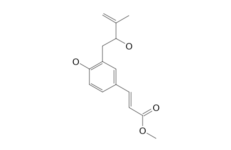 PLICATIN-A;METHYL-4-HYDROXY-3-(2'-HYDROXY-3'-METHYL-3'-BUTENYL)-PHENYL-TRANS-ALPHA-PROPENOATE