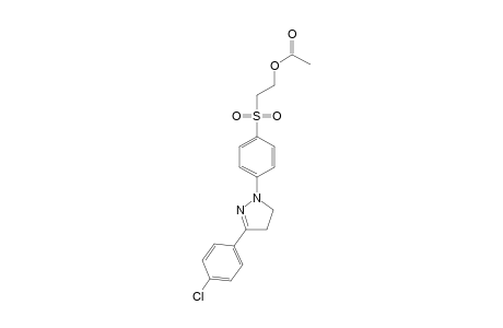 2-[4-[3-(4-chlorophenyl)-4,5-dihydropyrazol-1-yl]phenyl]sulfonylethyl acetate