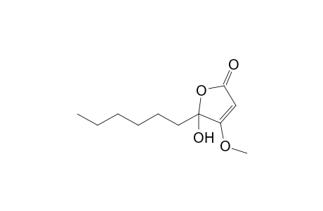 5-Hexyl-4-methoxy-5-oxidanyl-furan-2-one