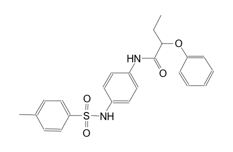 N-(4-{[(4-methylphenyl)sulfonyl]amino}phenyl)-2-phenoxybutanamide