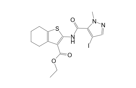ethyl 2-{[(4-iodo-1-methyl-1H-pyrazol-5-yl)carbonyl]amino}-4,5,6,7-tetrahydro-1-benzothiophene-3-carboxylate