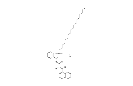 DIMETHYL(beta-HYDROXYPHENETHYL)OCTADECYLAMMONIUM BROMIDE, trans-1-NAPHTHALENEACRYLATE