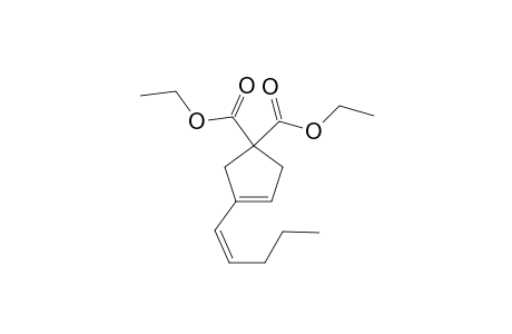 (Z)-3-(1-PENTENYL)-3-CYCLOPENTENE-1,1-DICARBOXYLIC-ACID-DIETHYLESTER
