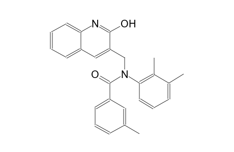 N-(2,3-dimethylphenyl)-N-[(2-hydroxy-3-quinolinyl)methyl]-3-methylbenzamide