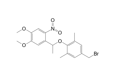 5-(bromomethyl)-2-[1-(4,5-dimethoxy-2-nitro-phenyl)ethoxy]-1,3-dimethyl-benzene