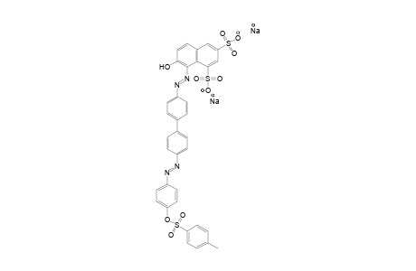 1,3-Naphthalenedisulfonic acid, 7-hydroxy-8-[[4'-[[4-[[(4-methylphenyl)sulfonyl]oxy]phenyl]azo][1,1'-biphenyl]-4-yl]azo]-, disodium salt
