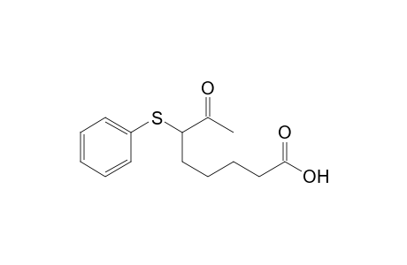 Octanoic acid, 7-oxo-6-(phenylthio)-