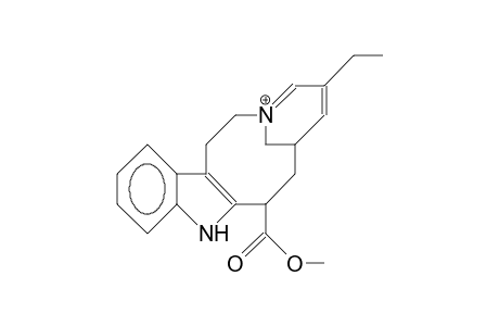 4,21-Didehydro-16a-carbomethoxy-cleavammonium cation