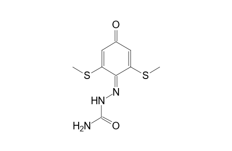 1-[[2,6-bis(methylsulfanyl)-4-oxidanylidene-cyclohexa-2,5-dien-1-ylidene]amino]urea