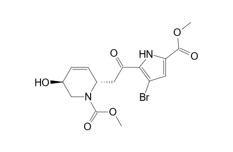 (3S,6S)-6-[2-(3-bromo-5-carbomethoxy-1H-pyrrol-2-yl)-2-keto-ethyl]-3-hydroxy-3,6-dihydro-2H-pyridine-1-carboxylic acid methyl ester