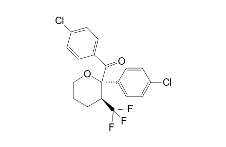 (4-chlorophenyl)((2S,3S)-2-(4-chlorophenyl)-3-(trifluoromethyl)tetrahydro-2H-pyran-2-yl)methanone