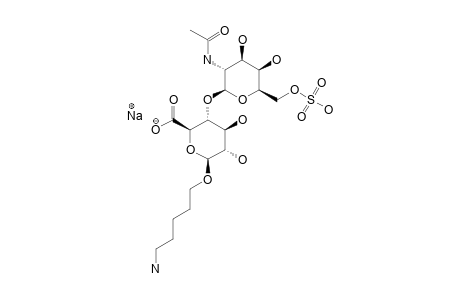 5-AMINOPENTYL-4-O-(2-ACETAMIDO-2-DEOXY-6-O-SULFO-BETA-D-GALACTOPYRANOSYL)-BETA-D-GLUCOPYRANOSIDURONIC-ACID-SODIUM-SALT