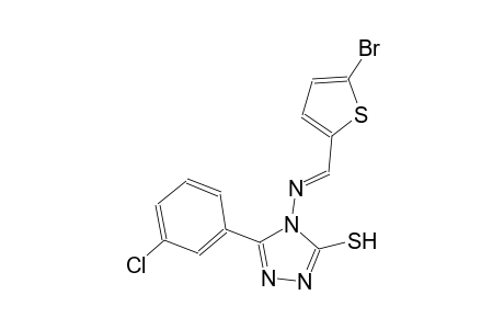 4-{[(E)-(5-bromo-2-thienyl)methylidene]amino}-5-(3-chlorophenyl)-4H-1,2,4-triazole-3-thiol