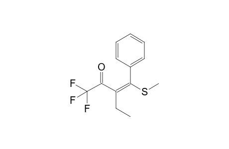 (3E)-1,1,1-trifluoro-3-[(methylthio)-phenylmethylidene]-2-pentanone