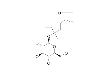 3,7-DIMETHYLOCT-1-ENE-3,6,7-TRIOL-3-O-BETA-D-GLUCOPYRANOSIDE