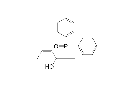 4-Hexen-3-ol, 2-(diphenylphosphinyl)-2-methyl-