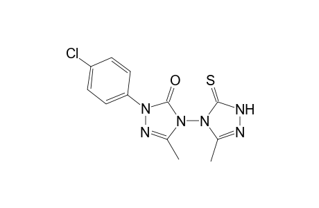 3',5-Dimethyl-2-(p-chlorophenyl)-5'-thioxo-[4,4'-bis(1,2,4)-triazol]-3(1'H,2H)-one