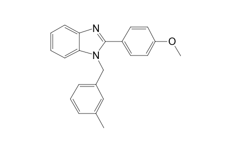 1H-Benzoimidazole, 2-(4-methoxyphenyl)-1-(3-methylbenzyl)-