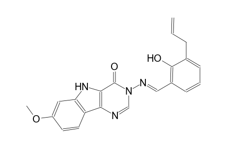 3-{[(E)-(3-allyl-2-hydroxyphenyl)methylidene]amino}-7-methoxy-3,5-dihydro-4H-pyrimido[5,4-b]indol-4-one