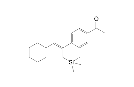 1-(4-(Z)-2-Cyclohexyl-1-[(1,1,1-trimethylsilyl)methyl]-1-ethenylphenyl)-1-ethanone