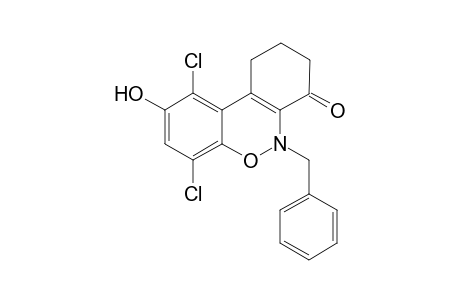 5-Benzyll-7,10-dichloro-1,2,3,5-tetrahydro-9-hydroxydibenzo[c,e]-(1,2)-oxazin-4-one