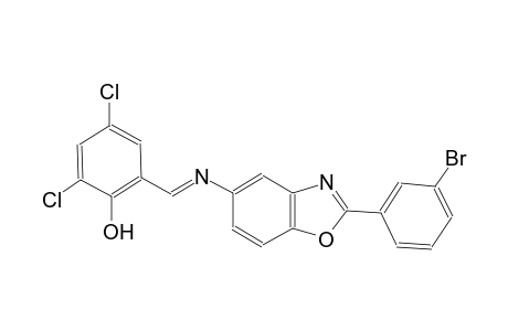 phenol, 2-[(E)-[[2-(3-bromophenyl)-5-benzoxazolyl]imino]methyl]-4,6-dichloro-