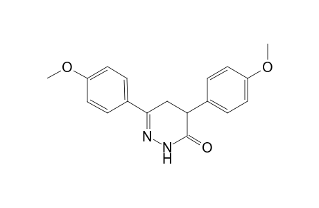 3(2H)-Pyridazinone, 4,5-dihydro-4,6-bis(4-methoxyphenyl)-