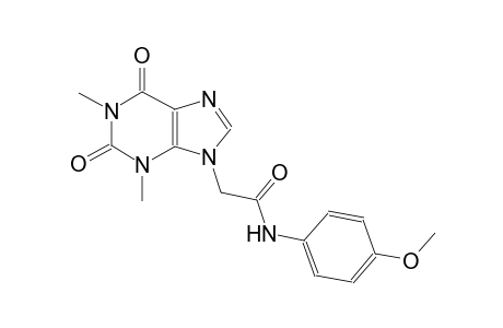 2-(1,3-dimethyl-2,6-dioxo-1,2,3,6-tetrahydro-9H-purin-9-yl)-N-(4-methoxyphenyl)acetamide