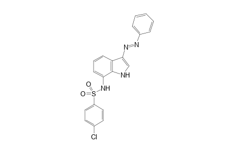 4-Chloro-N-(3-phenylazo-1H-indol-7-yl)benzenesulfonamide