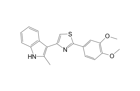 3-[2-(3,4-dimethoxyphenyl)-1,3-thiazol-4-yl]-2-methyl-1H-indole
