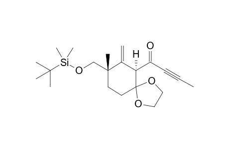 (6RS,8RS)-8-tert-Butyldimethylsilyloxymethyl-6-(1-oxobut-2-ynyl)-8-methyl-7-methylene-1,4-dioxa-spiro[4.5]decane