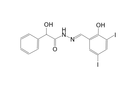 2-hydroxy-N'-[(E)-(2-hydroxy-3,5-diiodophenyl)methylidene]-2-phenylacetohydrazide