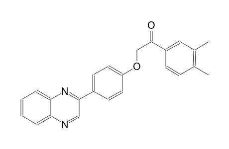 1-(3,4-dimethylphenyl)-2-[4-(2-quinoxalinyl)phenoxy]ethanone