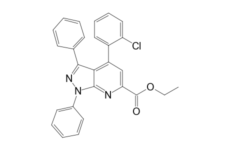 Ethyl-4-(2-chlorophenyl)-1,3-diphenyl-1H-pyrazolo[3,4-b]pyridine-6-carboxylate