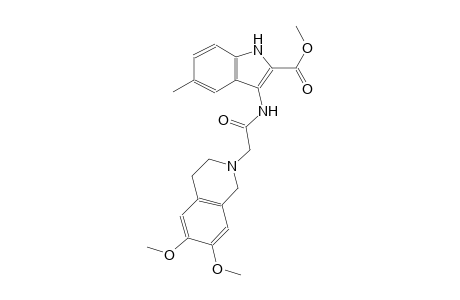methyl 3-{[(6,7-dimethoxy-3,4-dihydro-2(1H)-isoquinolinyl)acetyl]amino}-5-methyl-1H-indole-2-carboxylate