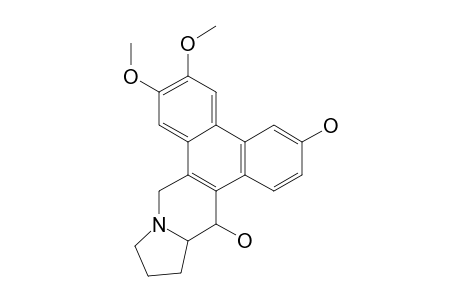 TYLOPHORIDCINE_E;(13A-S,14-S)-3,14-DIHYDROXY-6,7-DIMETHOXYPHENANTHROINDOLIZIDINE
