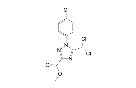 1H-1,2,4-Triazole-3-carboxylic acid, 1-(4-chlorophenyl)-5-(dichloromethyl)-, methyl ester