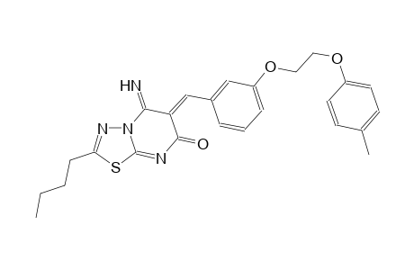 7H-[1,3,4]thiadiazolo[3,2-a]pyrimidin-7-one, 2-butyl-5,6-dihydro-5-imino-6-[[3-[2-(4-methylphenoxy)ethoxy]phenyl]methylene]-, (6Z)-