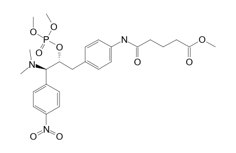 3-[4-[(5-METHOXY-1,5-DIOXOPENTYL)-AMINO]-PHENYL]-2-(O,O-DIMETHYLPHOSPHORYL)-1-(4-NITROPHENYL)-N,N-DIMETHYLPROPYLAMINE